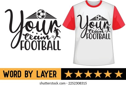 Football svg t shirt design