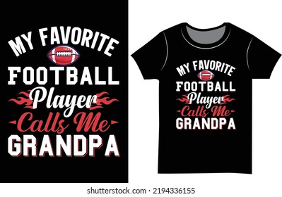 Football svg typography t shirt design. Gift t-shirt for women.