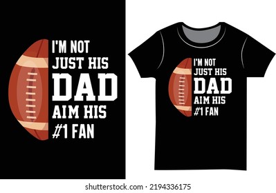 Football svg typography t shirt design. Gift t-shirt for women.