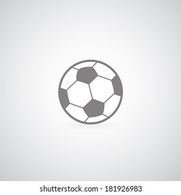 football symbol on gray background 