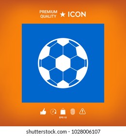 Football symbol. Soccer Ball Icon