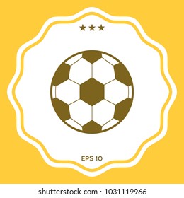 Football symbol. Soccer Ball Icon