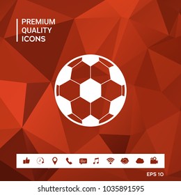 Football symbol. Soccer Ball Icon