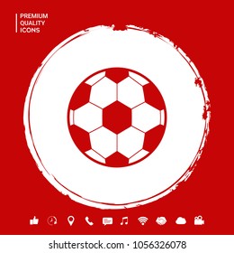Football symbol. Soccer Ball Icon