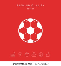 Football symbol. Soccer Ball Icon