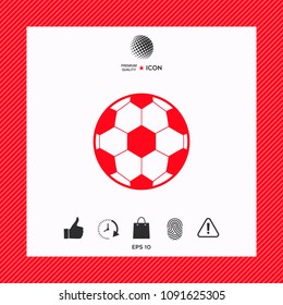 Football symbol. Soccer Ball Icon