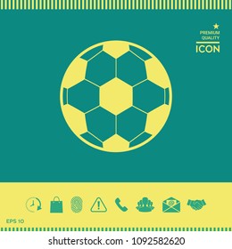 Football symbol. Soccer Ball Icon