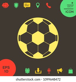 Football symbol. Soccer Ball Icon