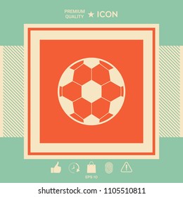 Football symbol. Soccer Ball Icon