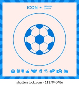 Football symbol. Soccer Ball Icon