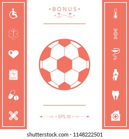 Football symbol. Soccer Ball Icon