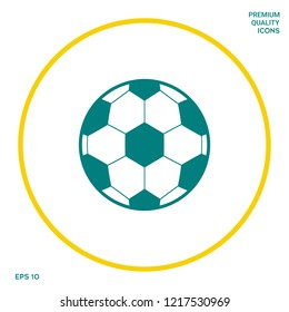Football symbol. Soccer Ball Icon. Graphic elements for your design