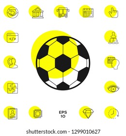 Football symbol. Soccer Ball Icon. Graphic elements for your design