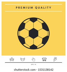 Football symbol. Soccer Ball Icon. Graphic elements for your design