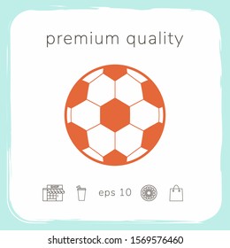 Football symbol. Soccer Ball Icon. Graphic elements for your design