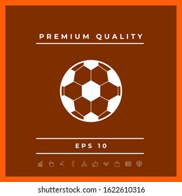 Football symbol. Soccer Ball Icon. Graphic elements for your design