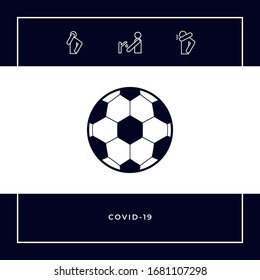 Football symbol. Soccer Ball Icon. Graphic elements for your design