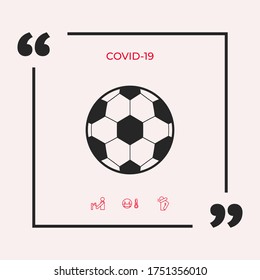 Football symbol. Soccer Ball Icon. Graphic elements for your design