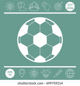 Football symbol. Soccer Ball Icon