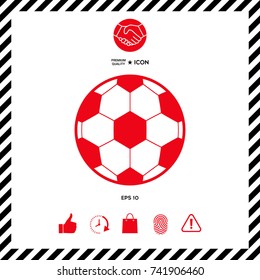 Football symbol. Soccer Ball Icon