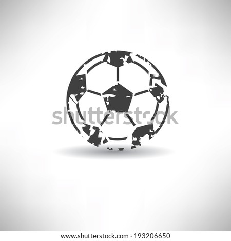 Football symbol,grunge vector