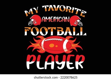 Football t shart design vactor