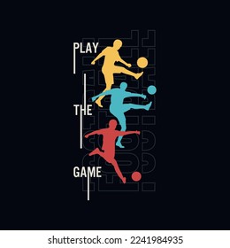 football t shirt print. boys soccer graphic tees vector illustration design and other uses