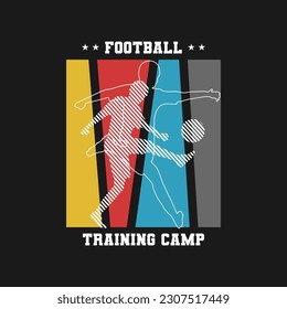 football t shirt print. boys soccer graphic tees vector illustration design and other uses