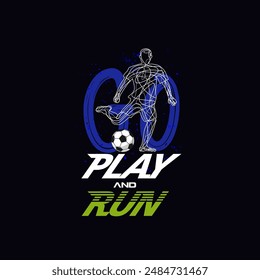 football t shirt print. boys soccer graphic tees vector illustration design and other uses