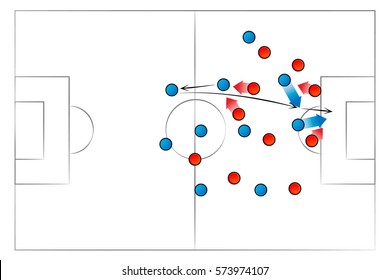 Football Tactic On Whiteboard