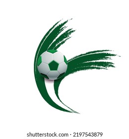 football team  flag with vector 