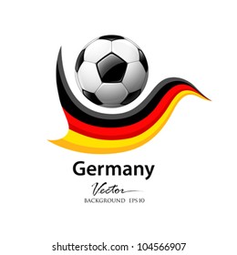 Football team germany, vector illustration