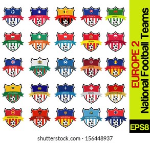 football team labels of european countries