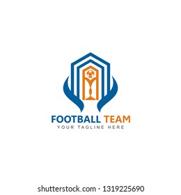 Football Team logo design vector