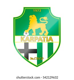 Football team logo. The name and color - fictitious, Here can be name of your team.