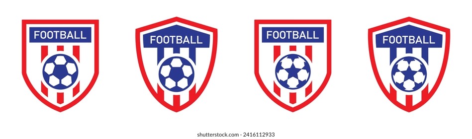 Football team logo, Soccer logo icon, vector illustration