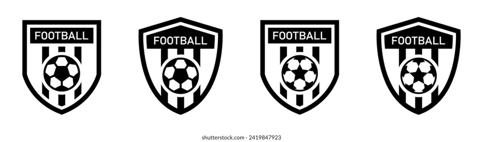 Football team logo, Soccer logo icon, vector illustration