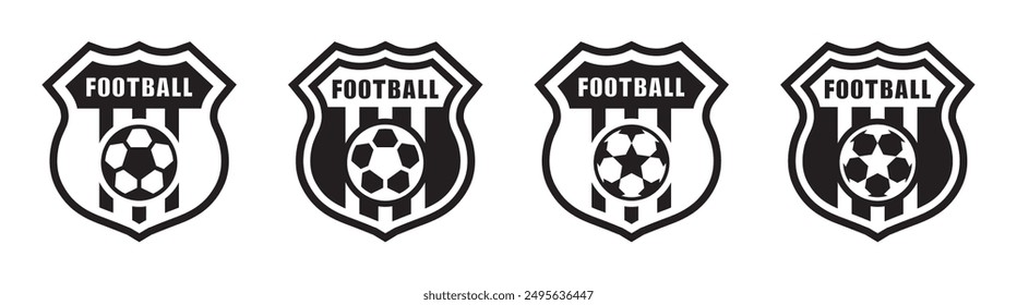 Football team logo, Soccer logo icon, vector illustration