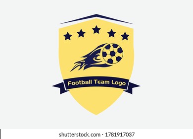 Football team player brand badge logo for their t-shirt an dress match 