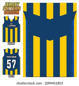 football team uniform template front and back view. sports jersey printing or sublime pattern