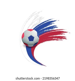 football  team with  vactor flag
