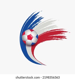 football  team with  vactor flag
