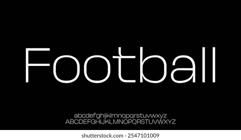 Football, Technology Modern Future Italic Alphabet Font. Typography urban style fonts for technology, digital, logo italic style. vector illustration
