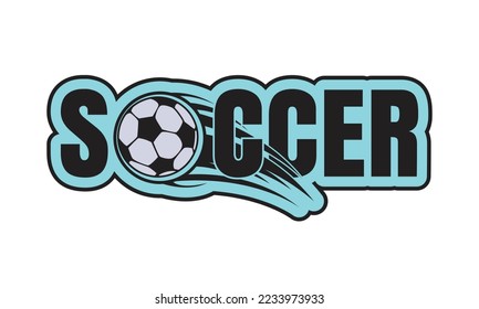 efecto de texto de fútbol vector de concepto creativo. estilo futbolístico y editable.