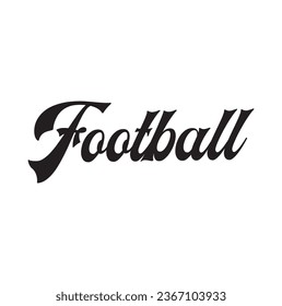 football text on white background.