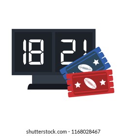 Football tickets and timer