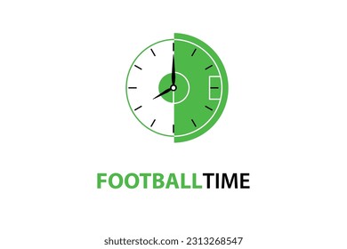 football time creative vector design
