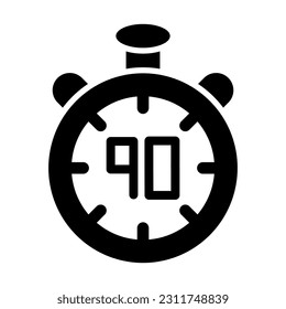 Football Time Vector Glyph Icon For Personal And Commercial Use.
