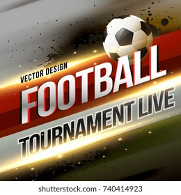 football tournament broadcast background design
