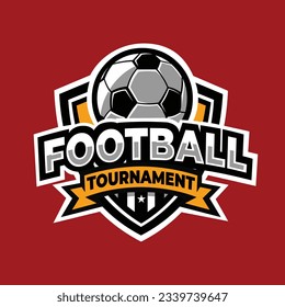 Football Tournament Emblem Logo. Best for Soccer and Sport Related Logo